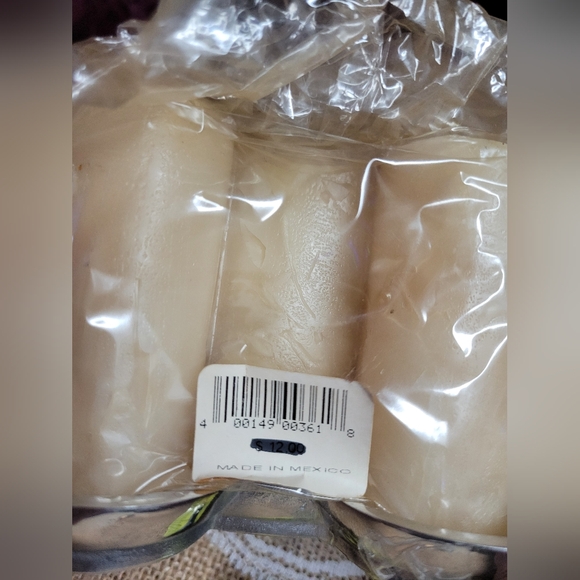 NWT Walt Disney world 3×3 pillar candle mouse head matching metal tray - Picture 8 of 9